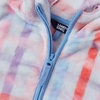 Lands’ End Girls Softest Fleece Jacket(Coral Blush Plaid)
