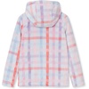 Lands’ End Girls Softest Fleece Jacket(Coral Blush Plaid)