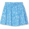 Lands’ End Girls Smocked Skorts(Tossed Hearts/Vista Blue)