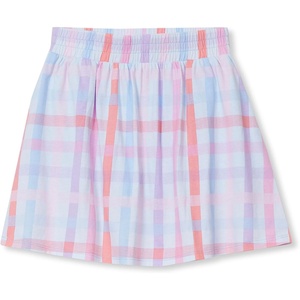 Lands’ End Girls Smocked Skorts(Coral Blush Plaid)