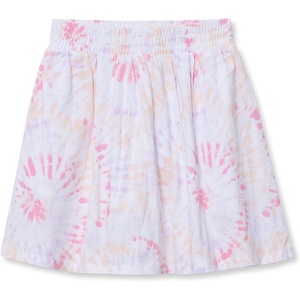 Lands’ End Girls Smocked Skorts(Pastel Multi Tie Dye)