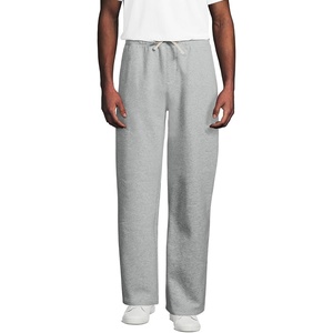 Lands’ End Men’s Wide Leg Sweatpants(Gray Heather)