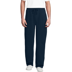 Lands’ End Men’s Wide Leg Sweatpants(Radiant Navy)