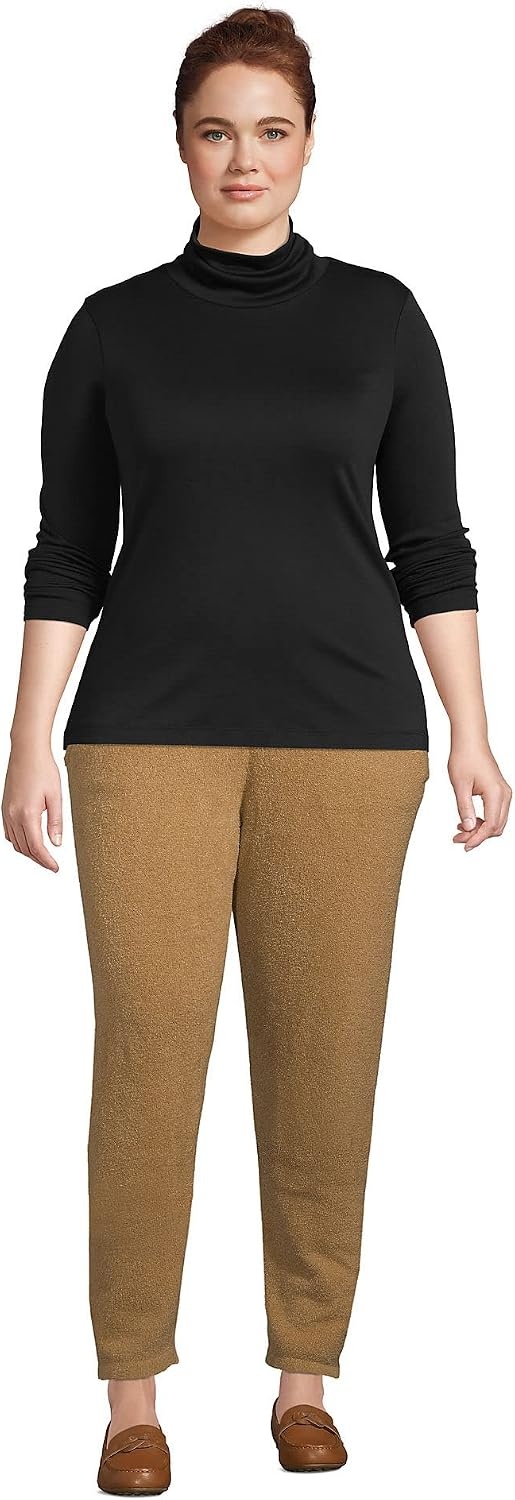 image:imageLands End Womens Supima Cotton TurtleneckBlack