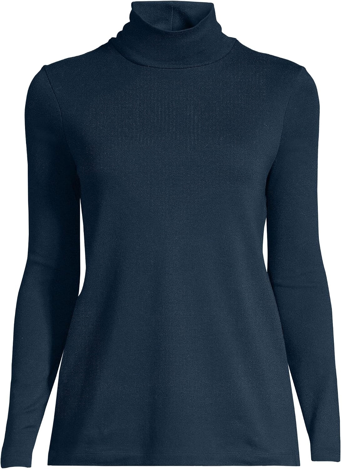 image:imageLands End Womens Supima Cotton TurtleneckRadiant Navy
