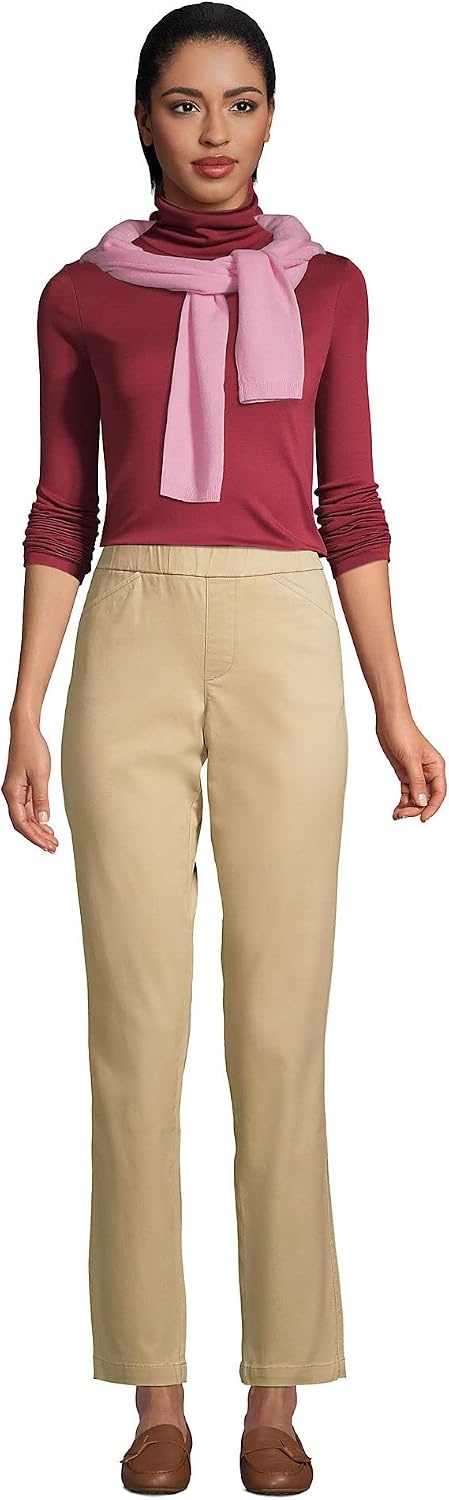 image:imageLands End Womens Supima Cotton TurtleneckRich Burgundy