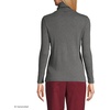 Lands’ End Women’s Supima Cotton Turtleneck(Charcoal Heather)