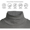 Lands’ End Women’s Supima Cotton Turtleneck(Charcoal Heather)