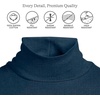 Lands’ End Women’s Supima Cotton Turtleneck(Radiant Navy)
