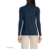 Lands’ End Women’s Supima Cotton Turtleneck(Radiant Navy)