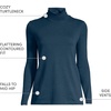 Lands’ End Women’s Supima Cotton Turtleneck(Radiant Navy)