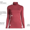 Lands’ End Women’s Supima Cotton Turtleneck(Rich Burgundy)