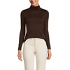 Lands’ End Women’s Supima Cotton Turtleneck(Rich Coffee)