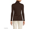 Lands’ End Women’s Supima Cotton Turtleneck(Rich Coffee)