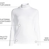 Lands’ End Women’s Supima Cotton Turtleneck(White)