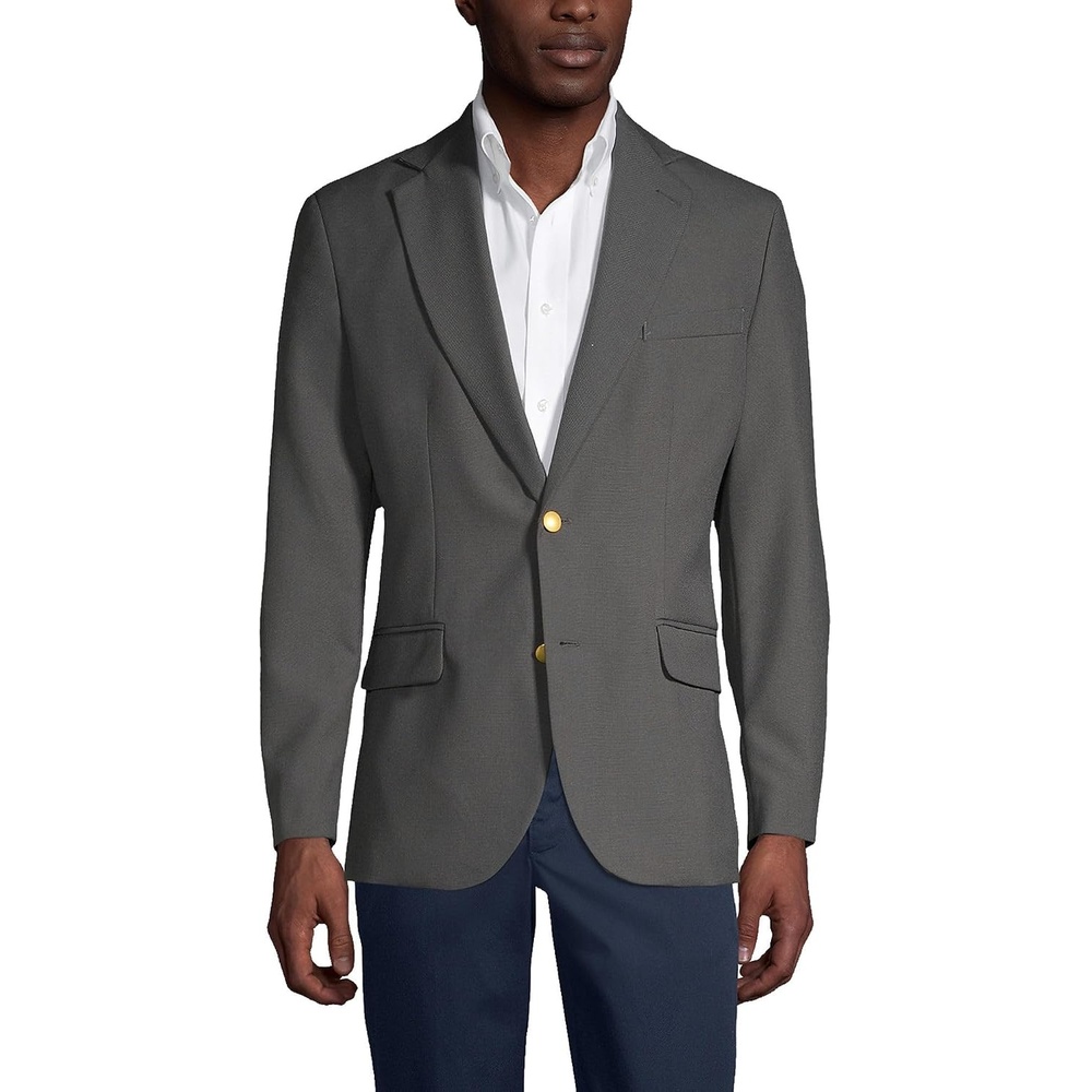 image:imageSchool Uniform Mens Hopsack BlazerSlate Frost