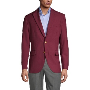 School Uniform Men’s Hopsack Blazer(Burgundy)