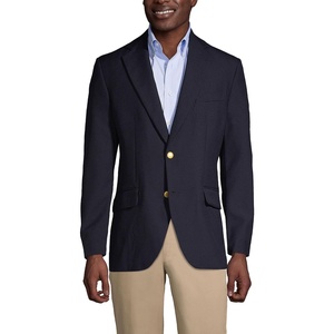 School Uniform Men’s Hopsack Blazer(Deep Navy)