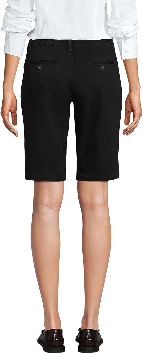 image:imageWomens Elastic Back Classic 12 Chino ShortsBlack