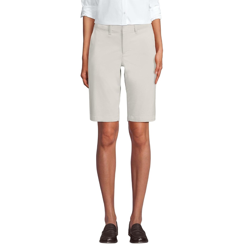 image:imageWomens Elastic Back Classic 12 Chino ShortsLight Stone