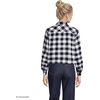 Lands’ End Women’s Cropped Flannel Shirt(Ivory Latte/Navy Buffalo Plaid)
