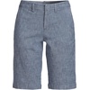Women’s Elastic Back Classic 12″ Chino Shorts(Evening Sky Chambray)
