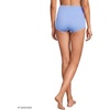 Lands’ End Women’s Tugless High Waisted Swim Boy Shorts(Soft Cloud Blue)