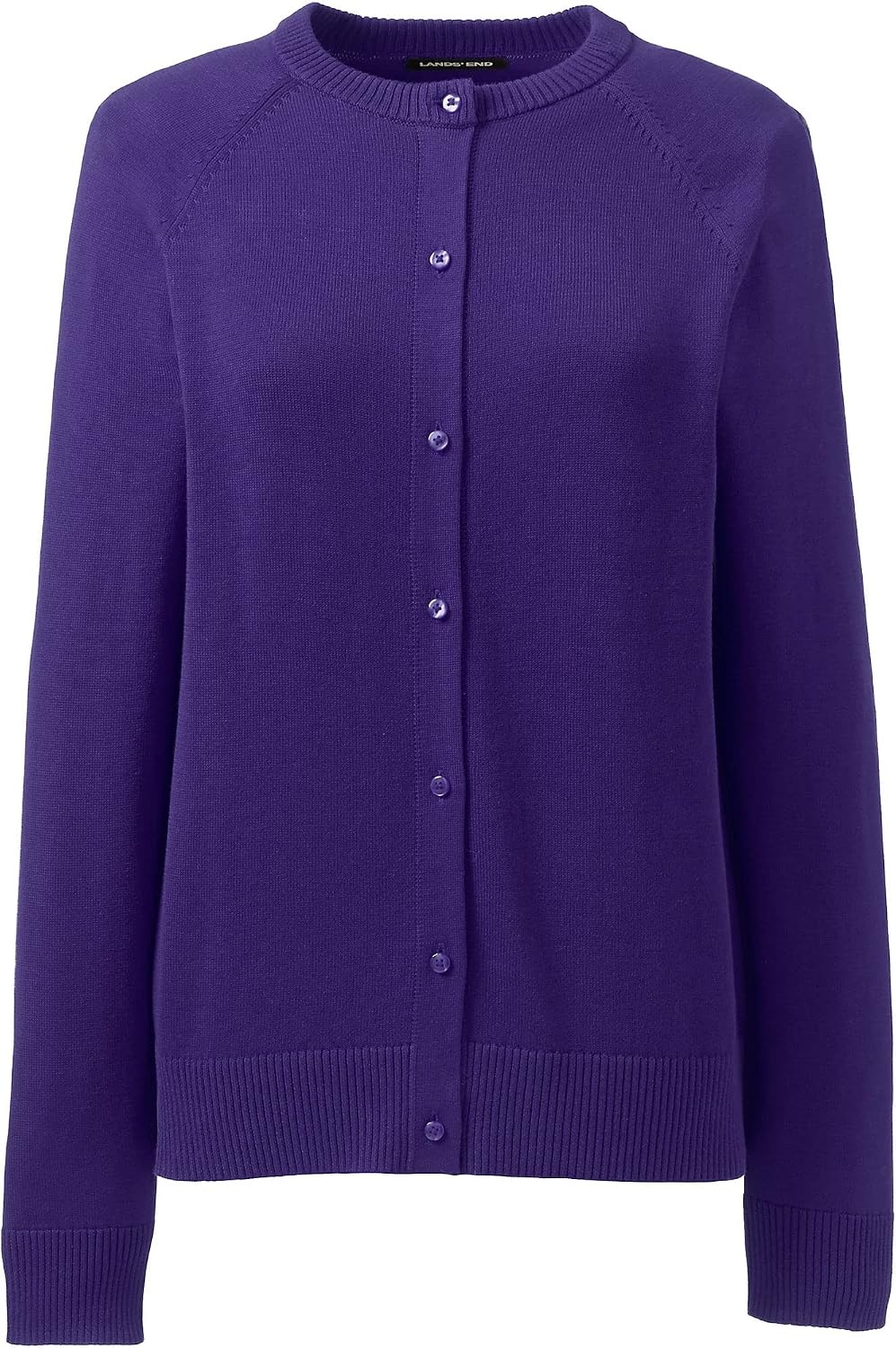 image:imageSchool Uniform Young Womens Cotton Modal Cardigan SweaterDeep Purple