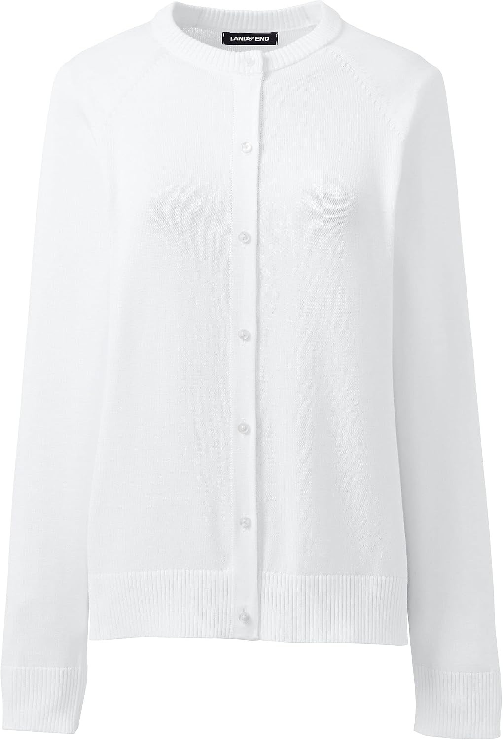 image:imageSchool Uniform Young Womens Cotton Modal Cardigan SweaterWhite