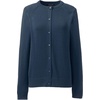 School Uniform Young Women’s Cotton Modal Cardigan Sweater(Classic Navy)