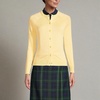 School Uniform Young Women’s Cotton Modal Cardigan Sweater(Maize)