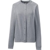 School Uniform Young Women’s Cotton Modal Cardigan Sweater(Pewter Heather)