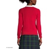 School Uniform Young Women’s Cotton Modal Cardigan Sweater(Red)