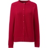 School Uniform Young Women’s Cotton Modal Cardigan Sweater(Red)