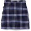 School Uniform Young Women’s Plaid A-line Skirt Below the Knee(Classic Navy Plaid)