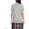 School Uniform Young Women’s Short Sleeve Mesh Polo Shirt(Gray Heather)