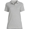 School Uniform Young Women’s Short Sleeve Mesh Polo Shirt(Gray Heather)