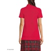 School Uniform Young Women’s Short Sleeve Mesh Polo Shirt(Red)