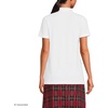 School Uniform Young Women’s Short Sleeve Mesh Polo Shirt(White)