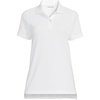 School Uniform Young Women’s Short Sleeve Mesh Polo Shirt(White)
