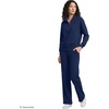 Lands’ End Women’s Serious Sweats Relaxed Quarter Zip Pullover Sweatshirt(Deep Sea Navy)