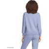 Lands’ End Women’s Serious Sweats Relaxed Quarter Zip Pullover Sweatshirt(Frosted Periwinkle)