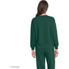 Lands’ End Women’s Serious Sweats Relaxed Quarter Zip Pullover Sweatshirt(Pine)