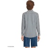 Lands’ End Women’s Pinwale Cord Long Sleeve Shirt(Pine/White Stripe)