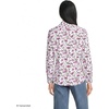 Lands’ End Women’s Pinwale Cord Long Sleeve Shirt(White/Pink Hydrangea)