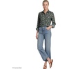 Lands’ End Women’s Pinwale Cord Long Sleeve Shirt(Woodland Forest Multi Floral)