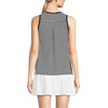 Lands’ End Women’s Power Performance Crewneck Tank Top(Black/White Mini Stripe)