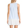 Lands’ End Women’s Power Performance Crewneck Tank Top(Soft Sky/White Mini Stripe)