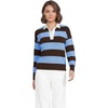 Rich Coffee/Blue Sky Stripe