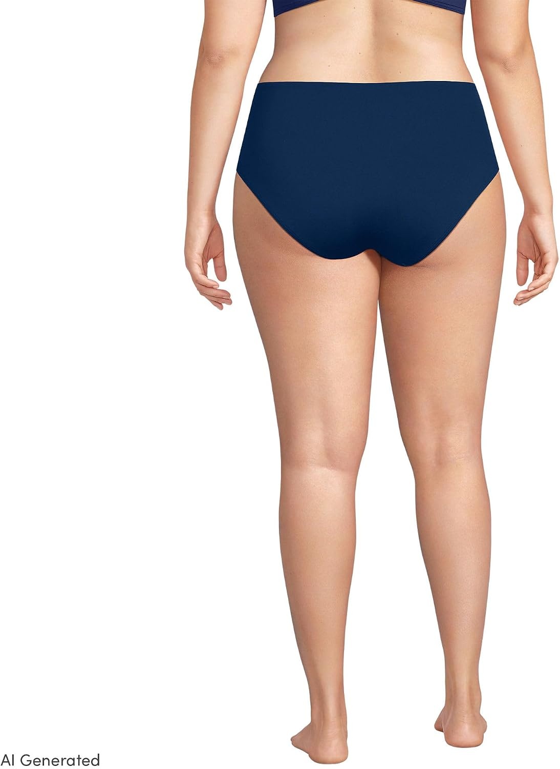 image:imageLands End Womens Mid Rise Bikini BottomsDeep Sea Navy